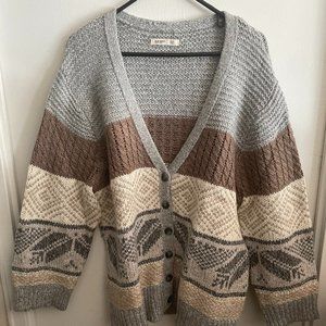 Women's Old Navy Cardigan Button-Up Sweater - Holiday Style - Size XXL